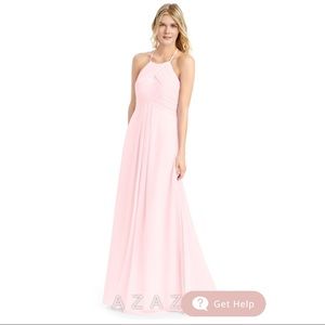 Azazie Ginger Bridesmaid Dress in Blushing Pink